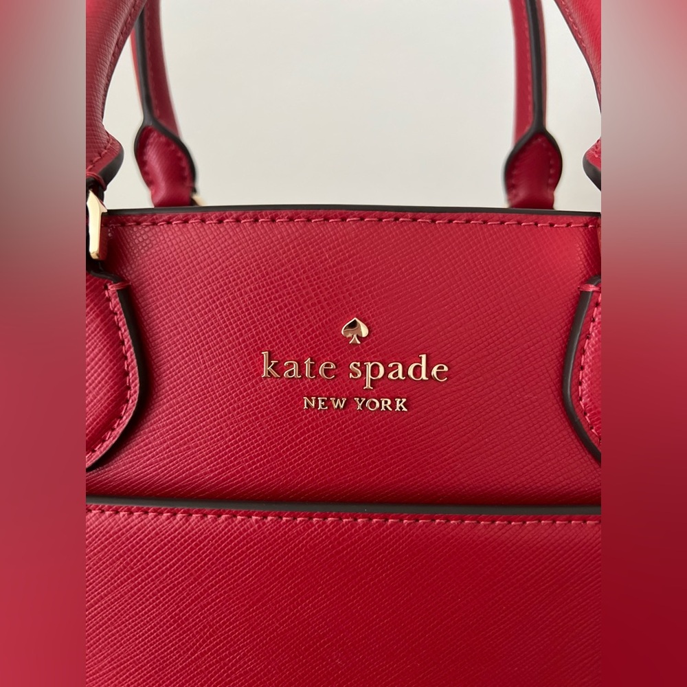 NWT!! Kate Spade MADISON Saffiano Leather Medium Satchel - Candied Cherry Red - Picture 6 of 11